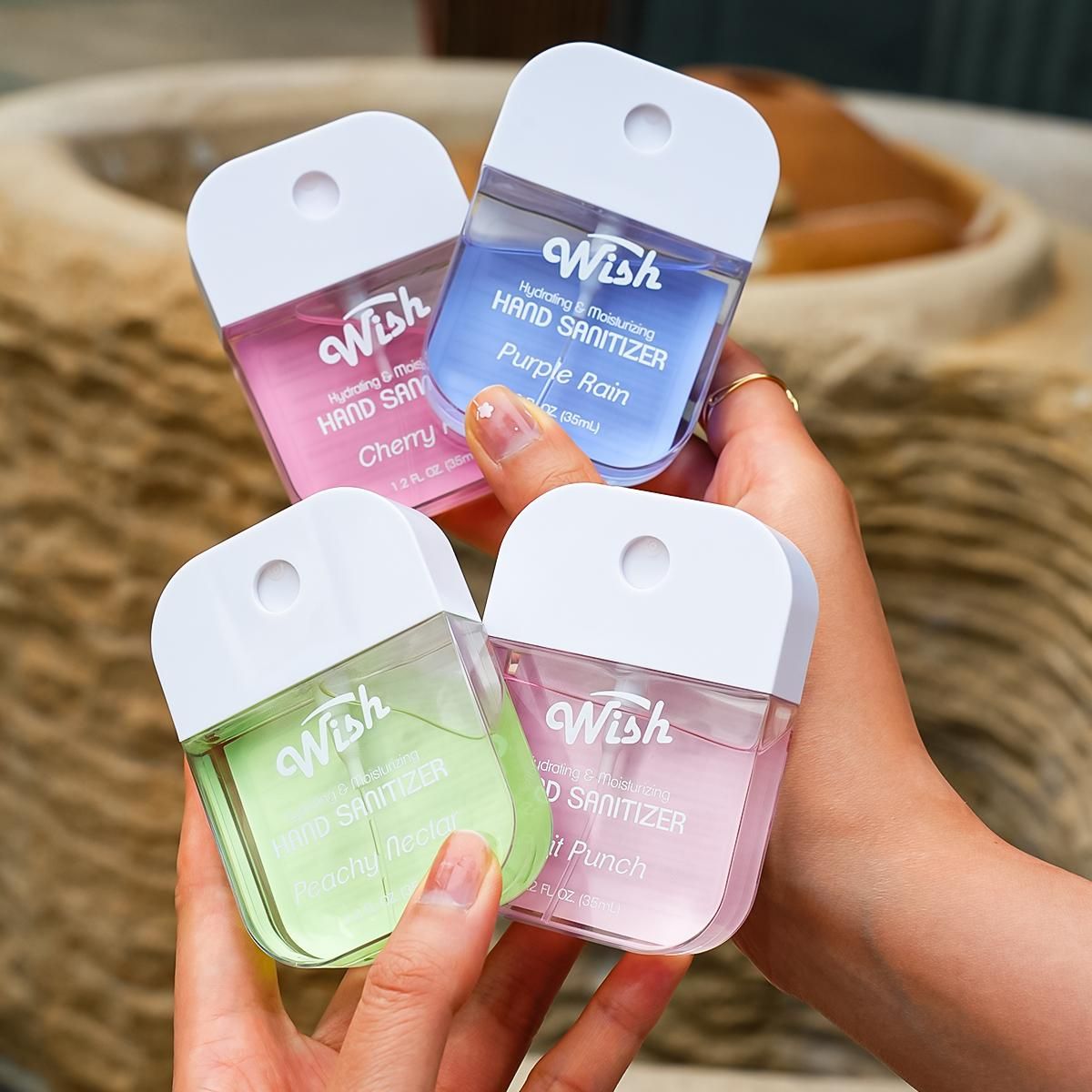 4pcs Hand Sanitizer Spray, Mini Travel Essential ltemsSpray Hand Sanitizer, Portable Aloe Vera HandPerfume Spray, HandsCleaning, And Delicately Scented. for Moisturizing Hand Fragrance Spray