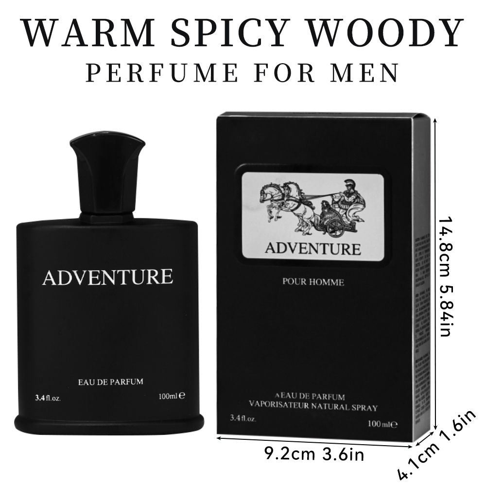 3.4fl Oz Men's Eau De Toilette Spray, Long-Lasting Perfume, Notes Of Bergamot, Black Currant, Pineapple Flavor, Perfect For Dating, Daily Life, Parties, Gift Giving