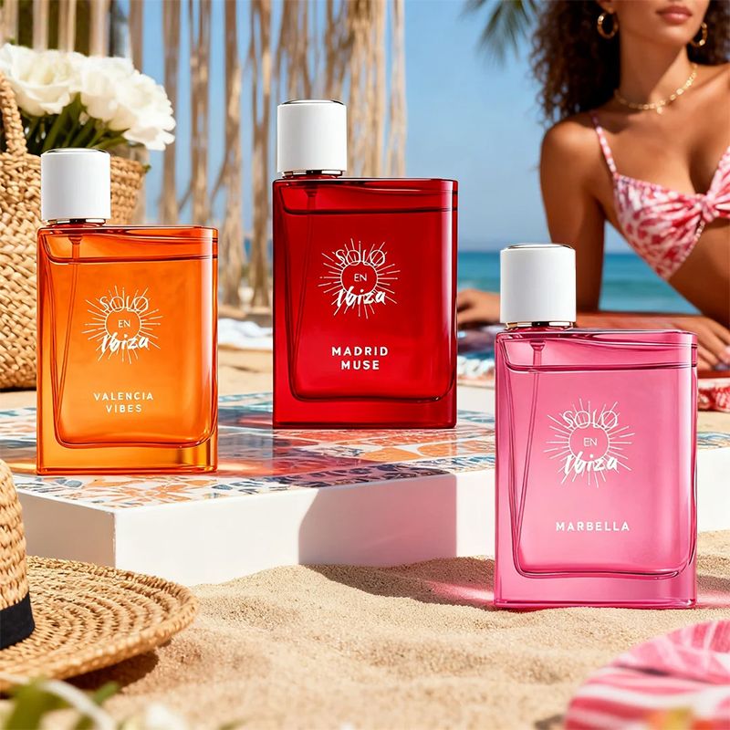 SOLO EN IBIZA Women's Perfume Gift Set - 3 x 1.02 Oz Eau de Parfum Spray - 3 Long-Lasting Scents - For Holiday, Dating, Daily Use & Parties - Ideal Women's Gift