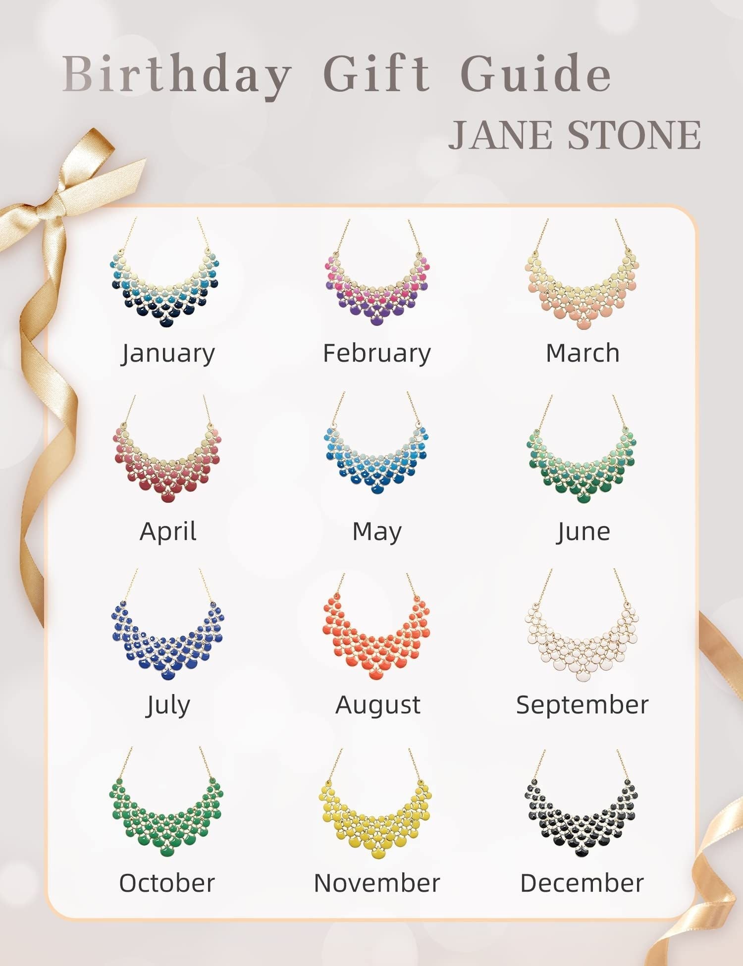 Jane Stone Fashion Statement Collar Necklace Vintage Openwork Bib Costume Jewelry