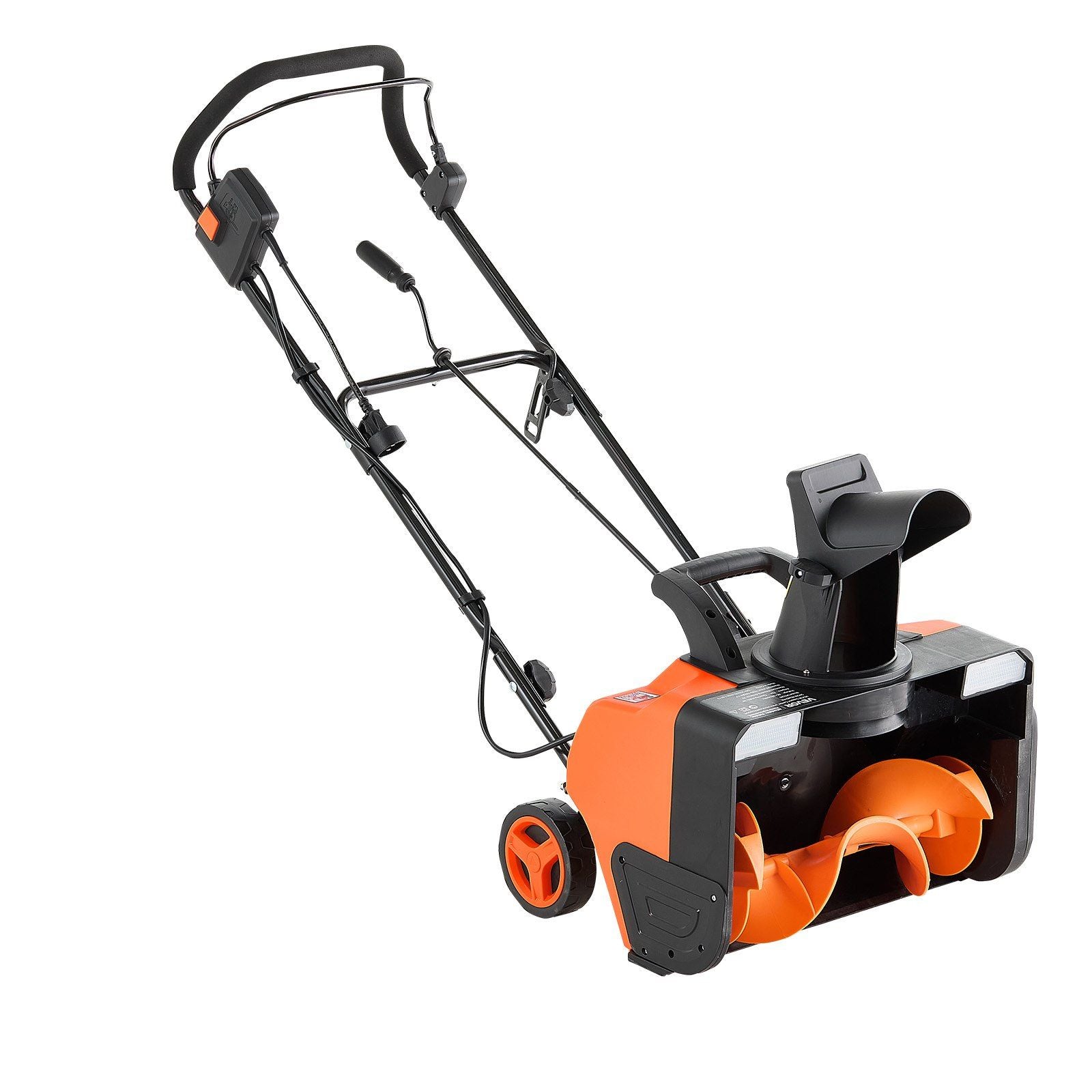 Electric Snow Blower, 20 inch 15A Corded Snow Thrower with Dual LED Headlights & 180° Rotating Chute, 25FT Throwing Distance, 12" Depth Clearing, Walk-Behind Snowblower for Driveway Sidewalk