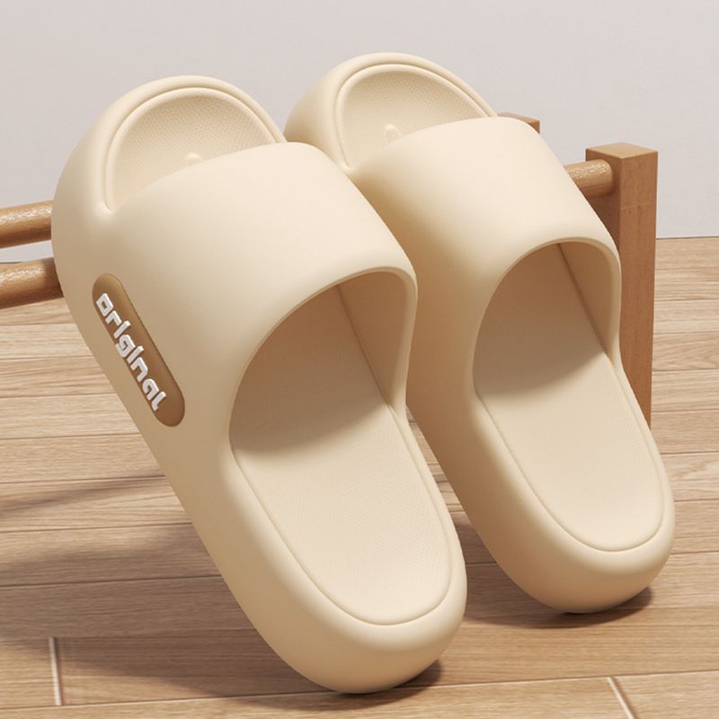 2025 Summer Platform Cloud Slippers Women Comfy Solid Color Soft Sole EVA Pillow Slides Woman Couple Non Slip Beach Flip Flops