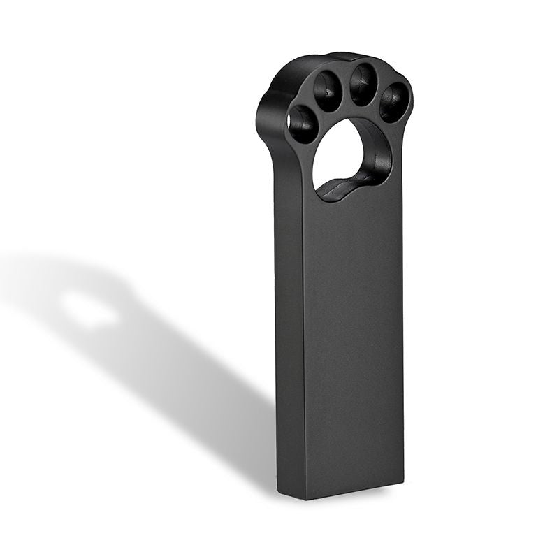 Lovely Bear Paw USB 2.0 Flash Drives 64GB Silver Memory Stick Creative Gift Metal Waterproof Pen Drive Black Pendrive