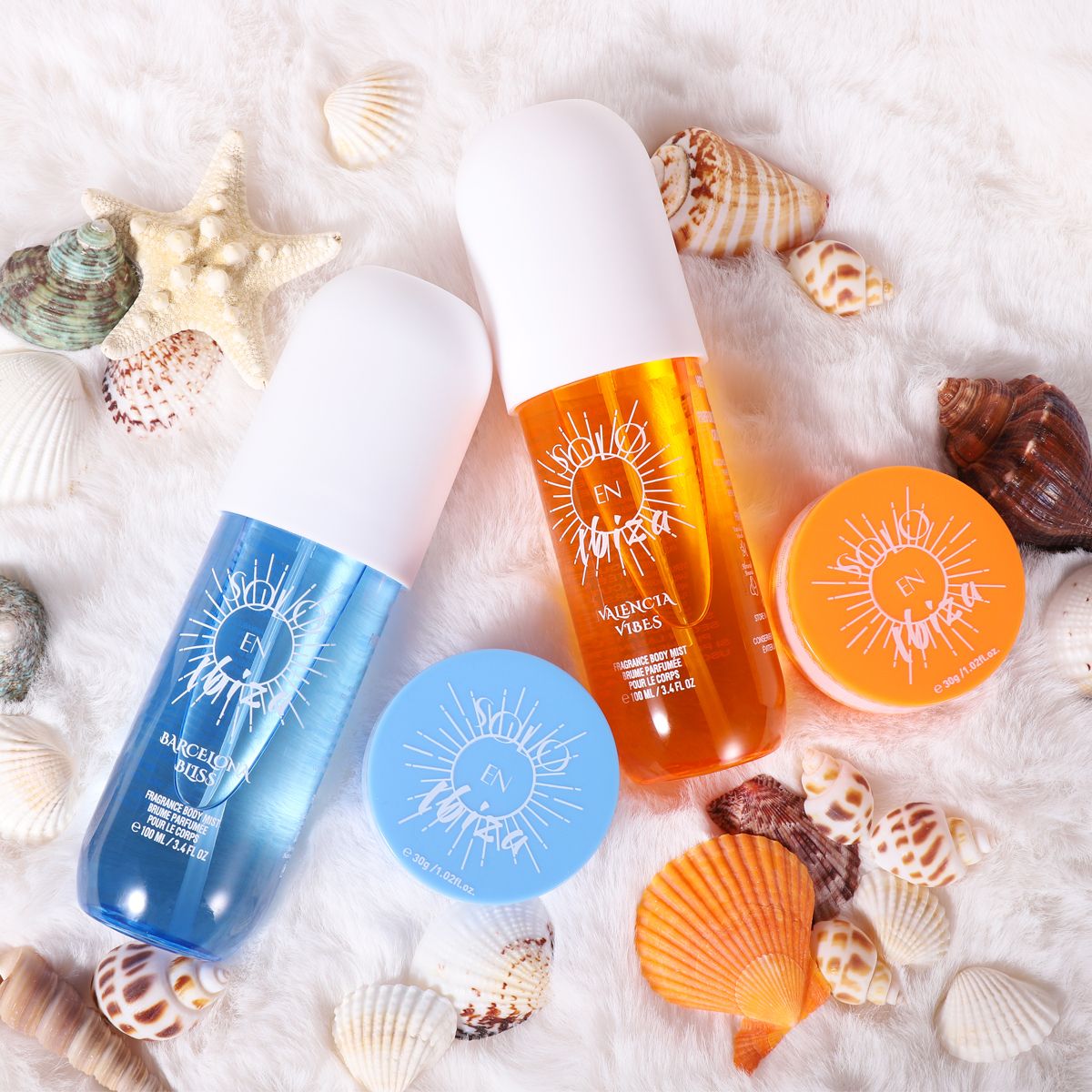 4pc Scented Body & Hair Mist & Cream Travel Set - 4 Long Lasting Fragrances for Men & Women - Perfect for Dating, Daily Use, Parties - Ultimate Gift Box