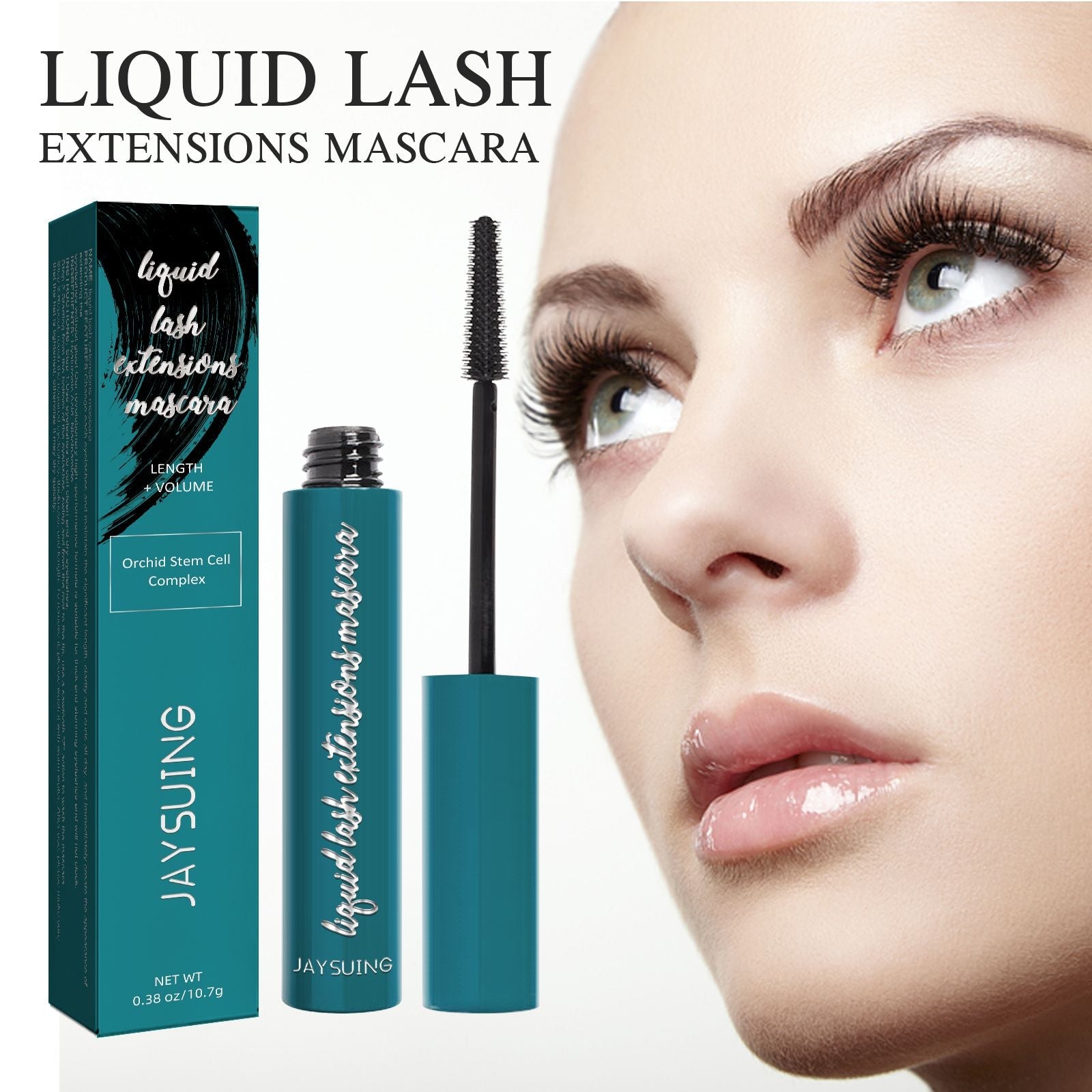 Jaysuing Mascara Cream, Long, Thin, Thick, Curling Eyelashes Will Hold The Makeup Naturally Without Blending Black Mascara