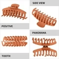 6 Pack Big Claw Clips 4.3 Inch Giant Matte Hair Claw Clips For Women and Girls 6 Color Large Jaw Hair Clips Strong Hold