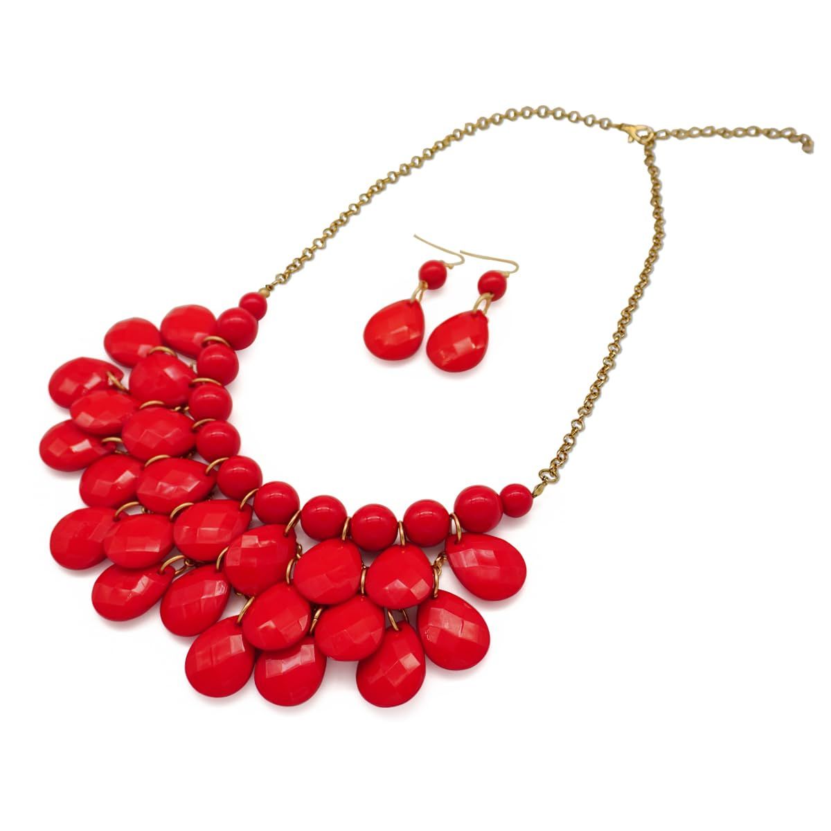 Jane Stone Fashion Statement Collar Necklace Vintage Openwork Bib Costume Jewelry