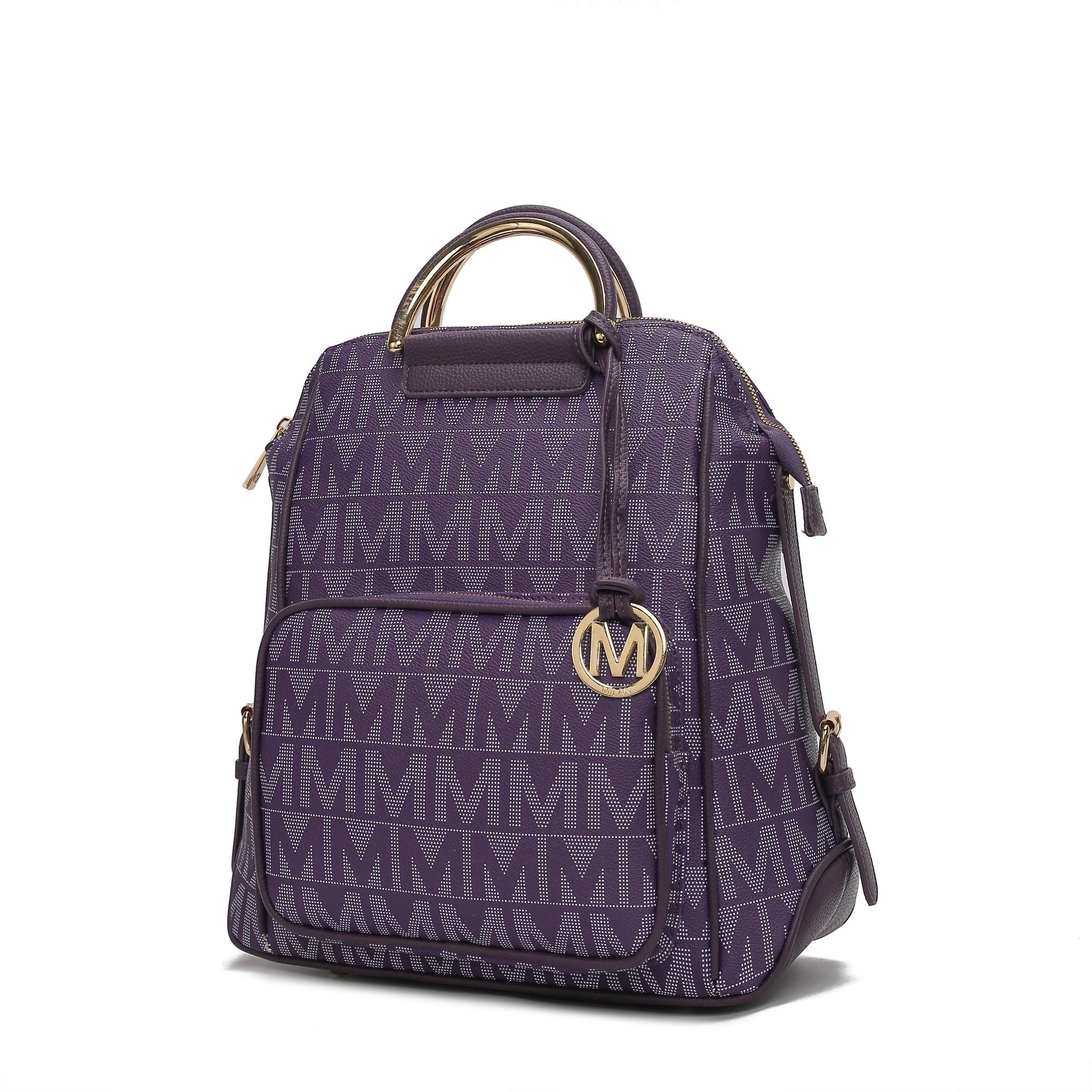 MKF Collection Cora Milan M Signature Trendy Backpack by Mia k