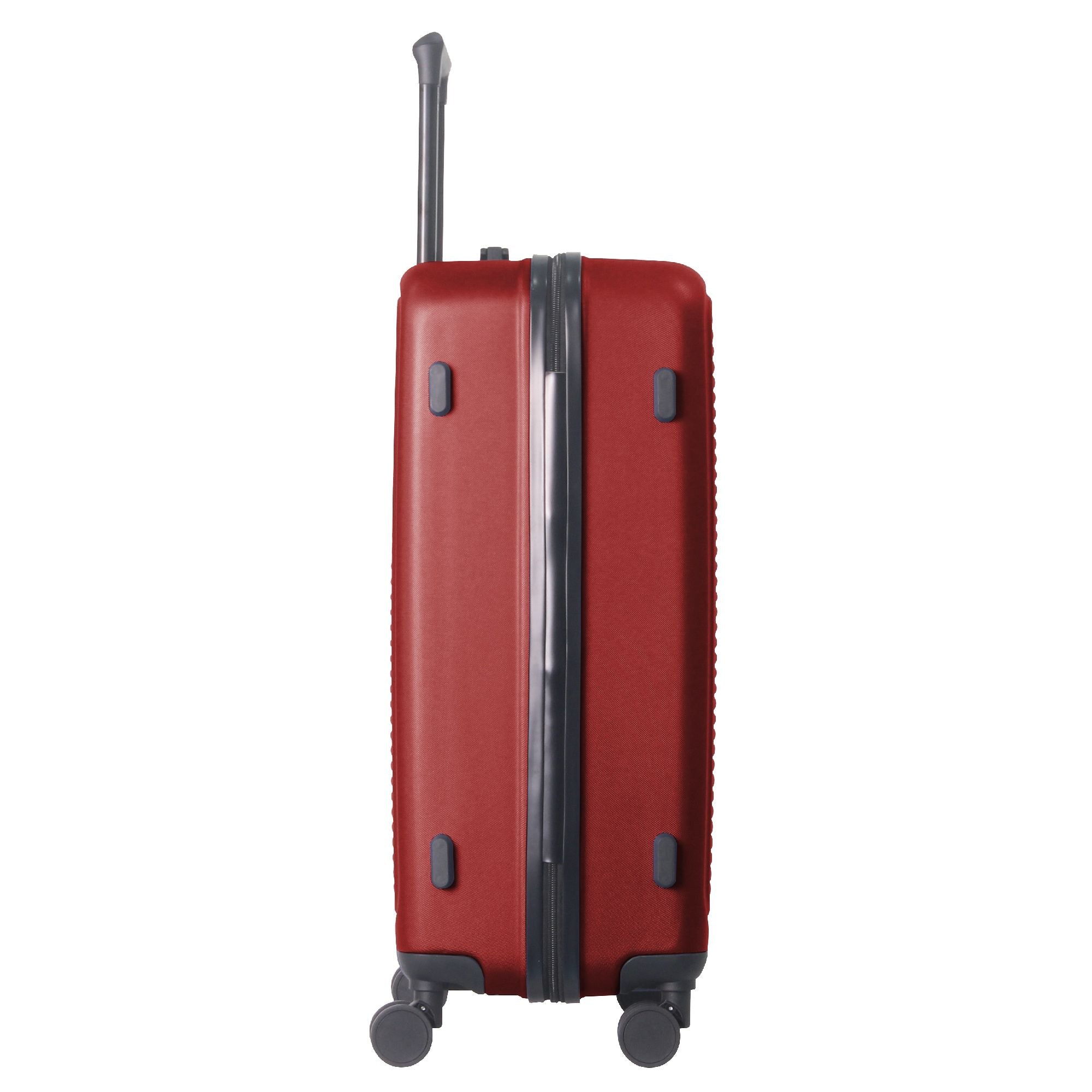 Luggage Sets ABS Hardshell 3pcs Luggage, Lightweight Durable Suitcase sets Spinner Wheels Suitcase with TSA Lock 20''24''28'' Available(WINE RED)