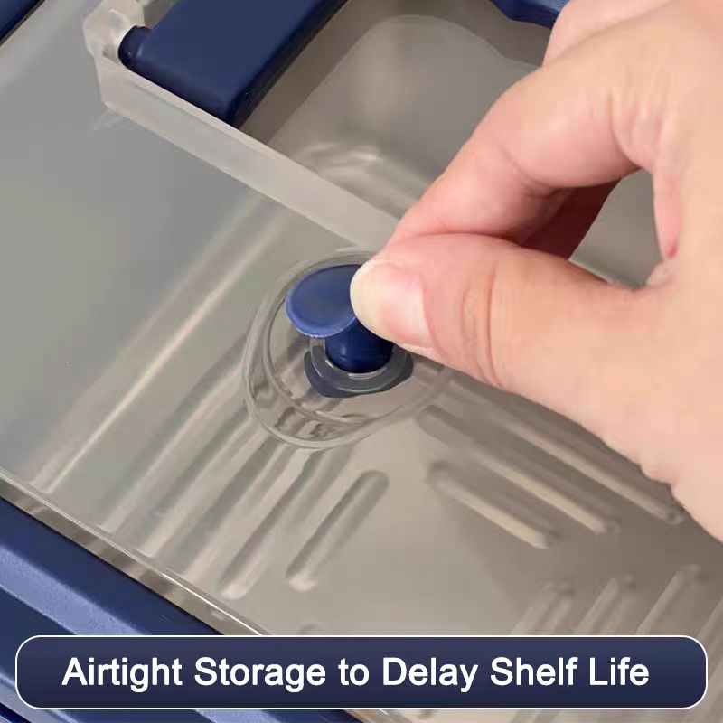 Yakimoto 2/4/6/8/10 PCS Extra-Large Stainless Steel Food Storage Containers With Blue Lids - Deep Design, Airtight Seal, Perfect For Refrigerator Organization, Meal Prep, Lunch Boxes & Kitchen Pantry