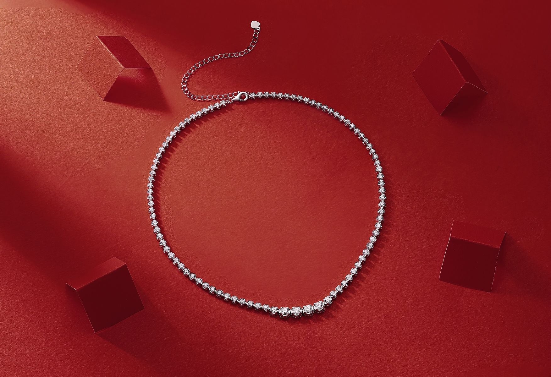 In the Name of Light - A fashionable and trendy jewelry necklace pendant set with Moissanite S925 sterling silver and Platinum-plated diamond