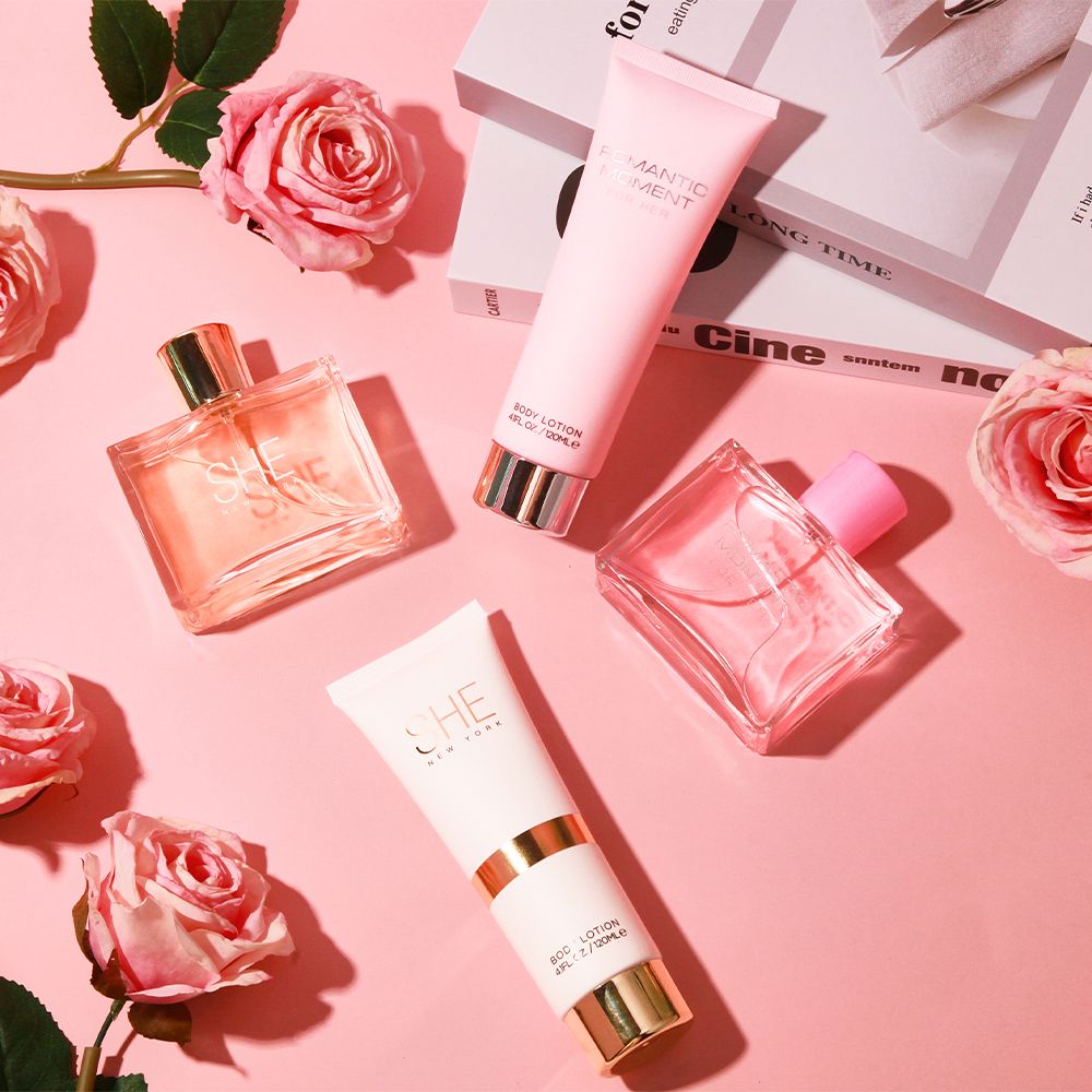 Women's Perfume & Body Lotion 4-Piece Gift Set | 2 Long-Lasting Fragrances, 3.4 oz Eau de Parfum & 4.1 oz Lotion | Ideal for Holidays, Dating, Daily Use & Parties