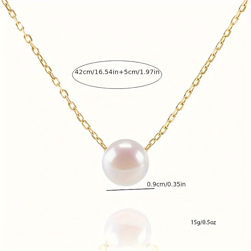 Lxalry Minimalist Bohemian Necklace with Freshwater Pearl Pendant, 18K Gold Plated Delicate Chain, Perfect for Women's Fashion Accessories, Ideal Gift for Birthdays, Anniversaries & Special Occasions