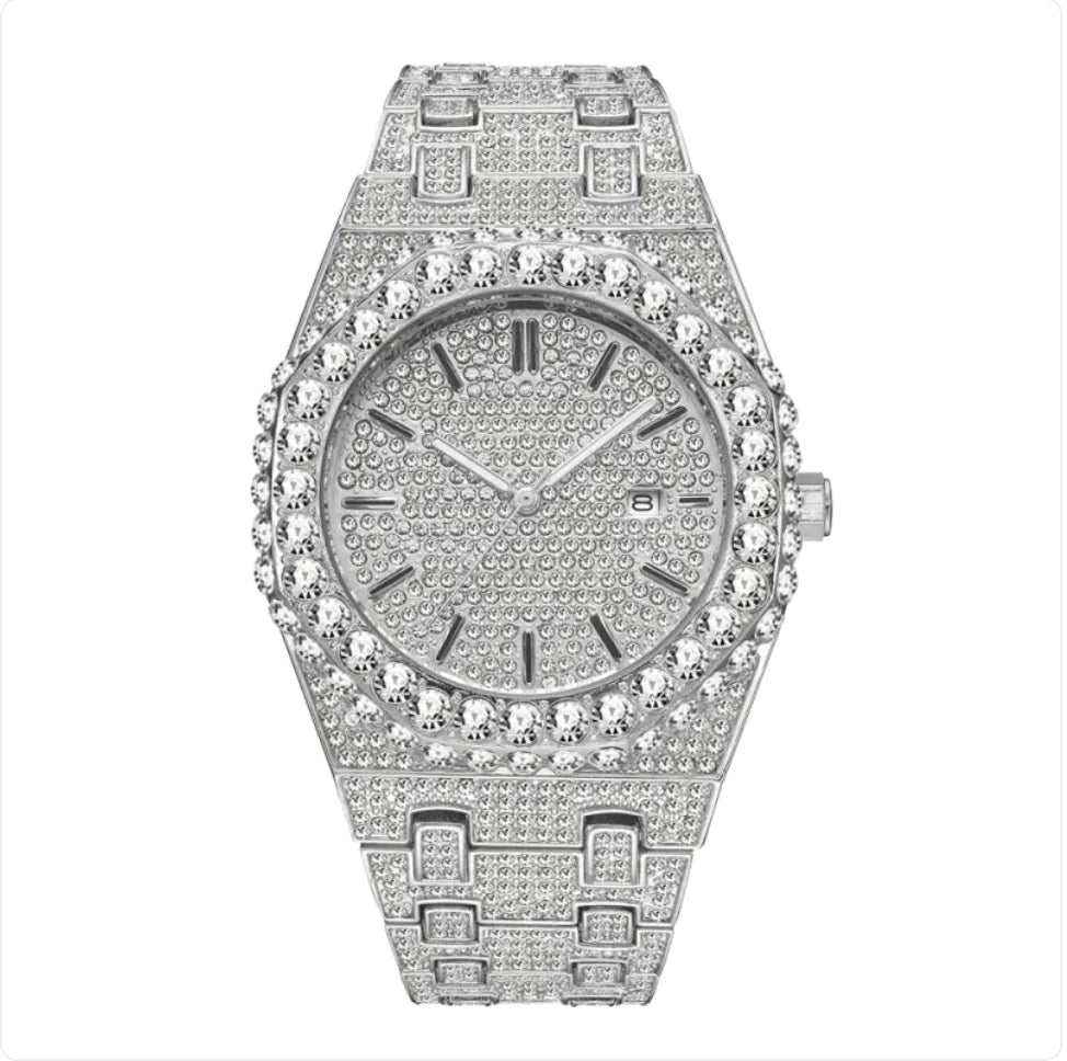 Men's  Starry Diamond Quartz Watch