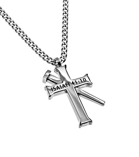 Established Silver Cross Necklace