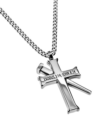 Established Silver Cross Necklace