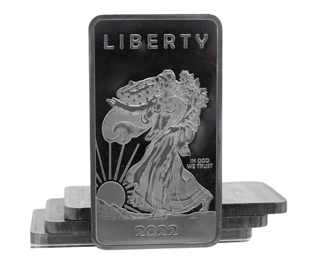 1 Troy Ounce OZ .999 Pure Molybdenum Precious Metal Walking Liberty American Eagle Silver Rare Metal Bar