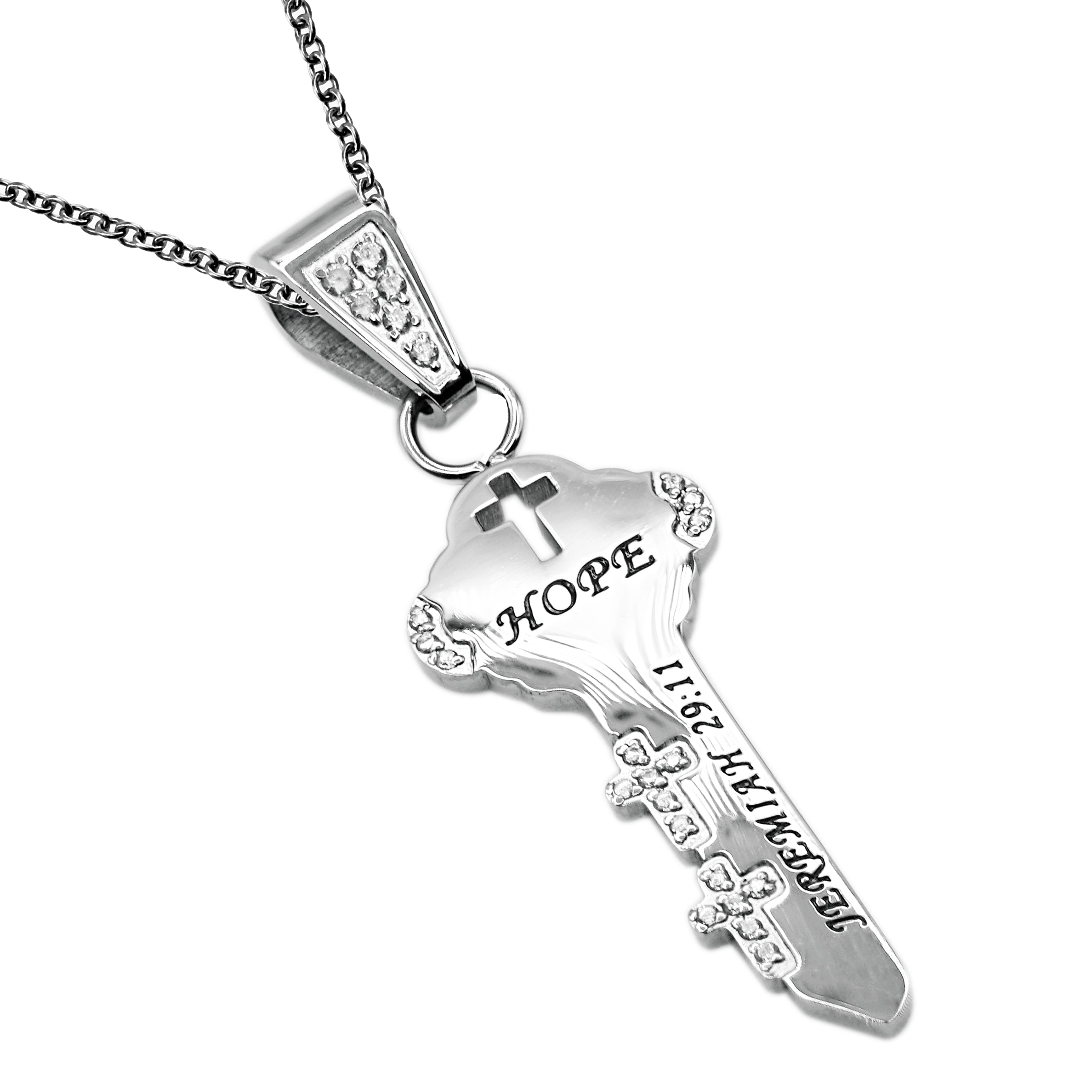 CZ Key Necklace