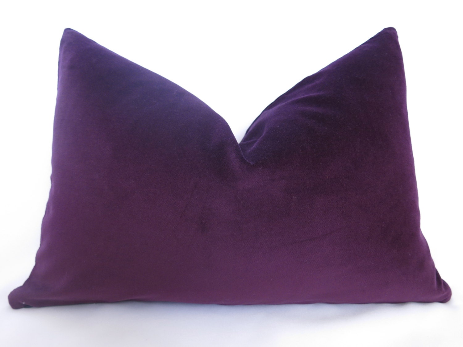 PLUSH Velvet Pillow Cover - Plum