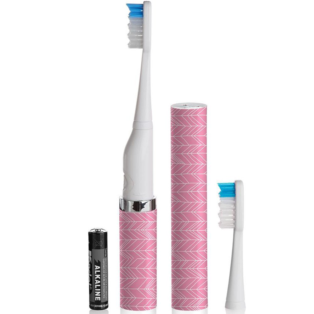 Violife Slim Sonic Toothbrush Everywhere You Go Powerful Toothbrush, Rosy Cheeks