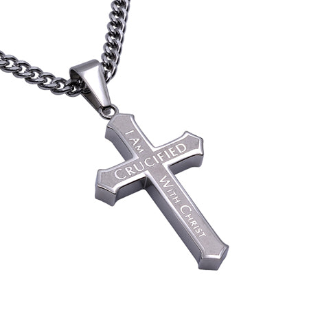 Inlay Cross Necklace