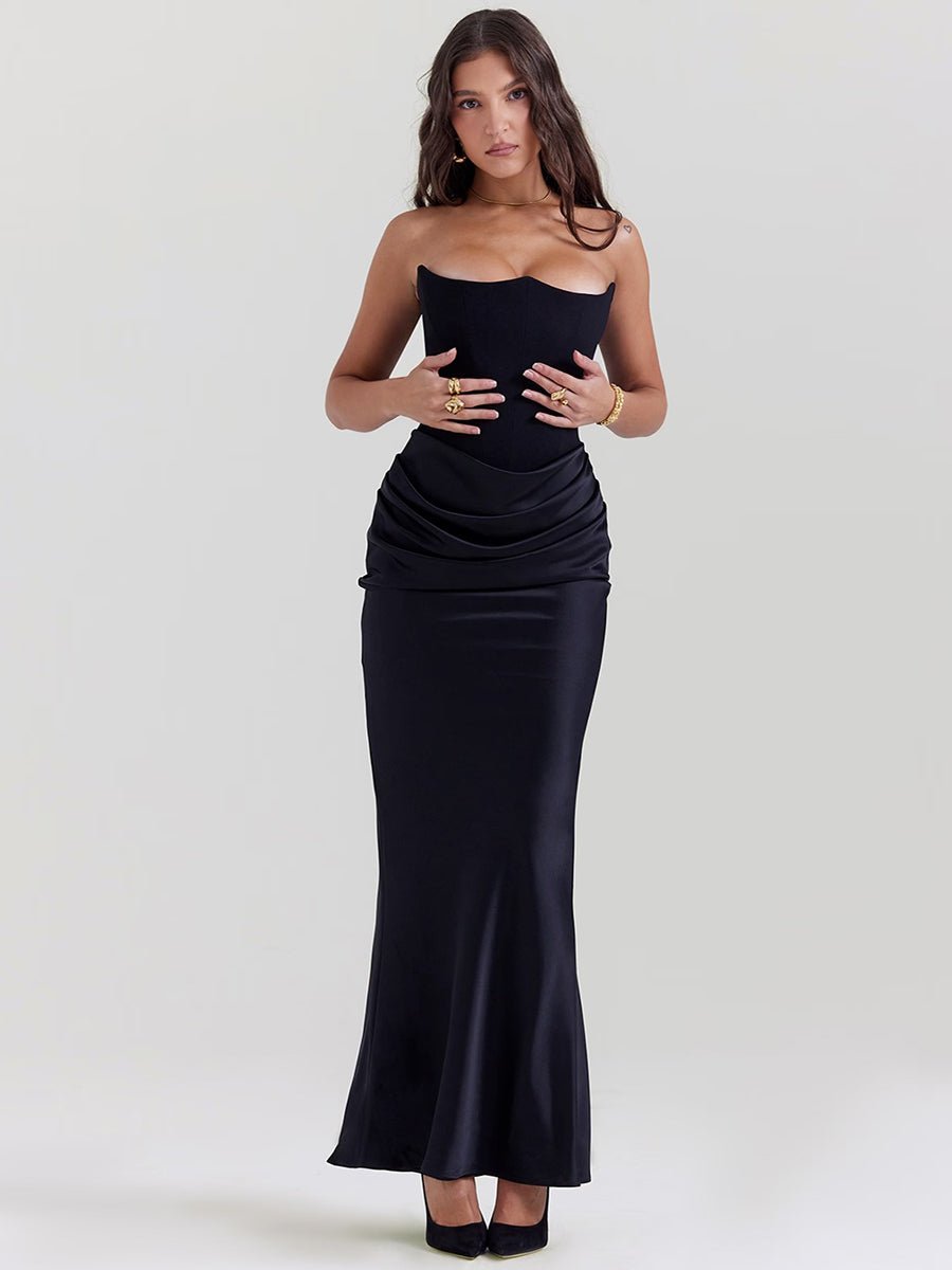 Isaiah Slim Tube Top Long Dress