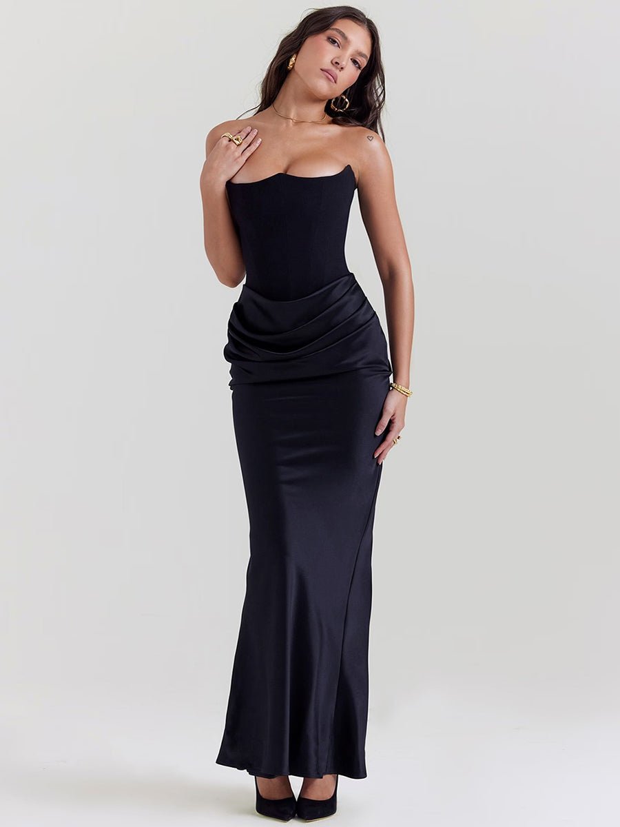 Isaiah Slim Tube Top Long Dress