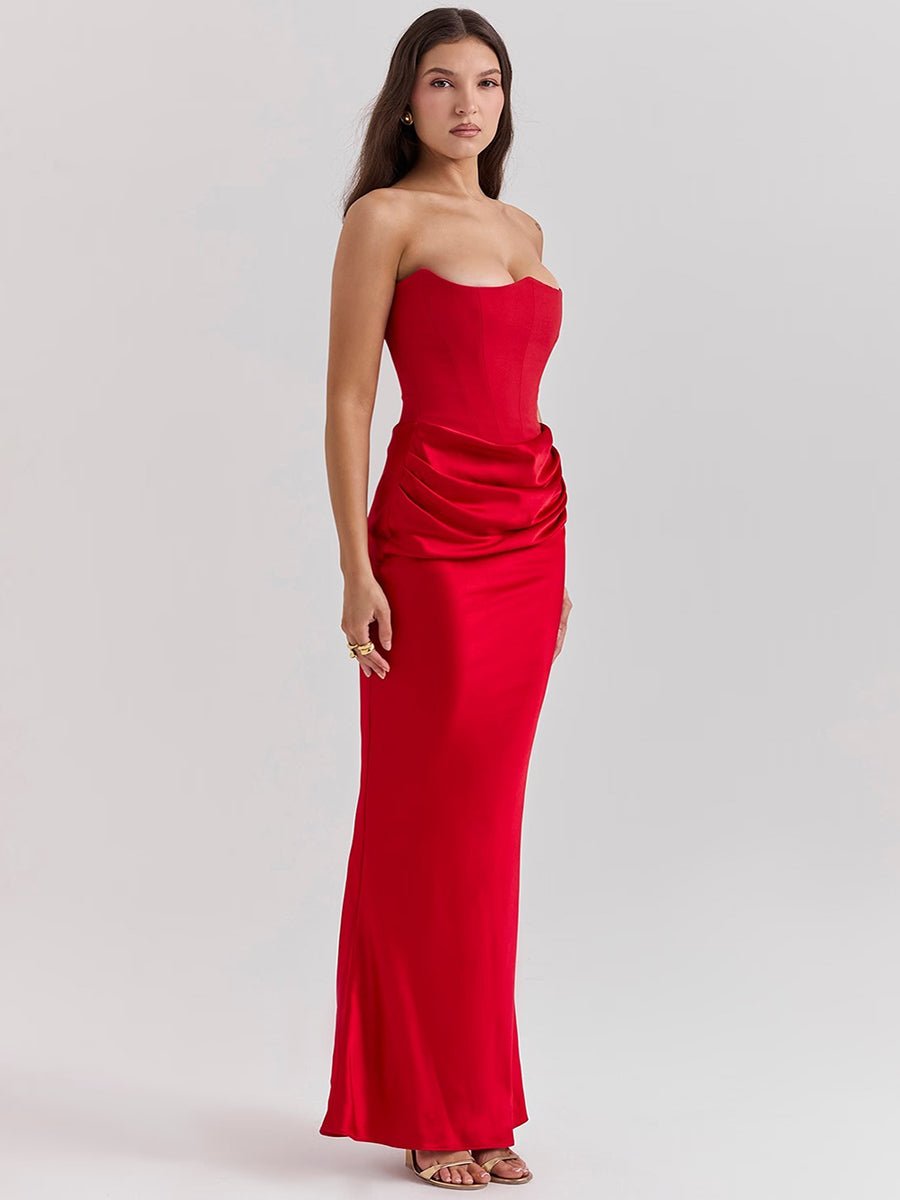 Isaiah Slim Tube Top Long Dress