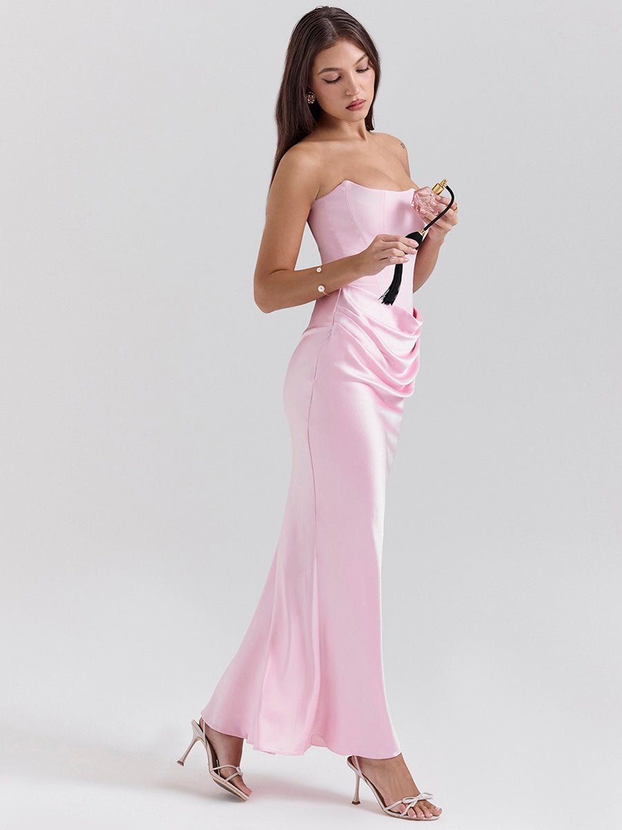 Isaiah Slim Tube Top Long Dress