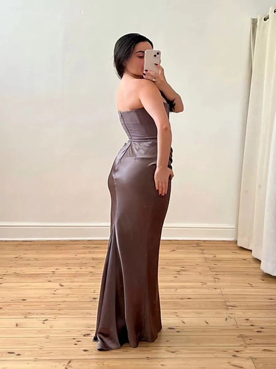 Isaiah Slim Tube Top Long Dress
