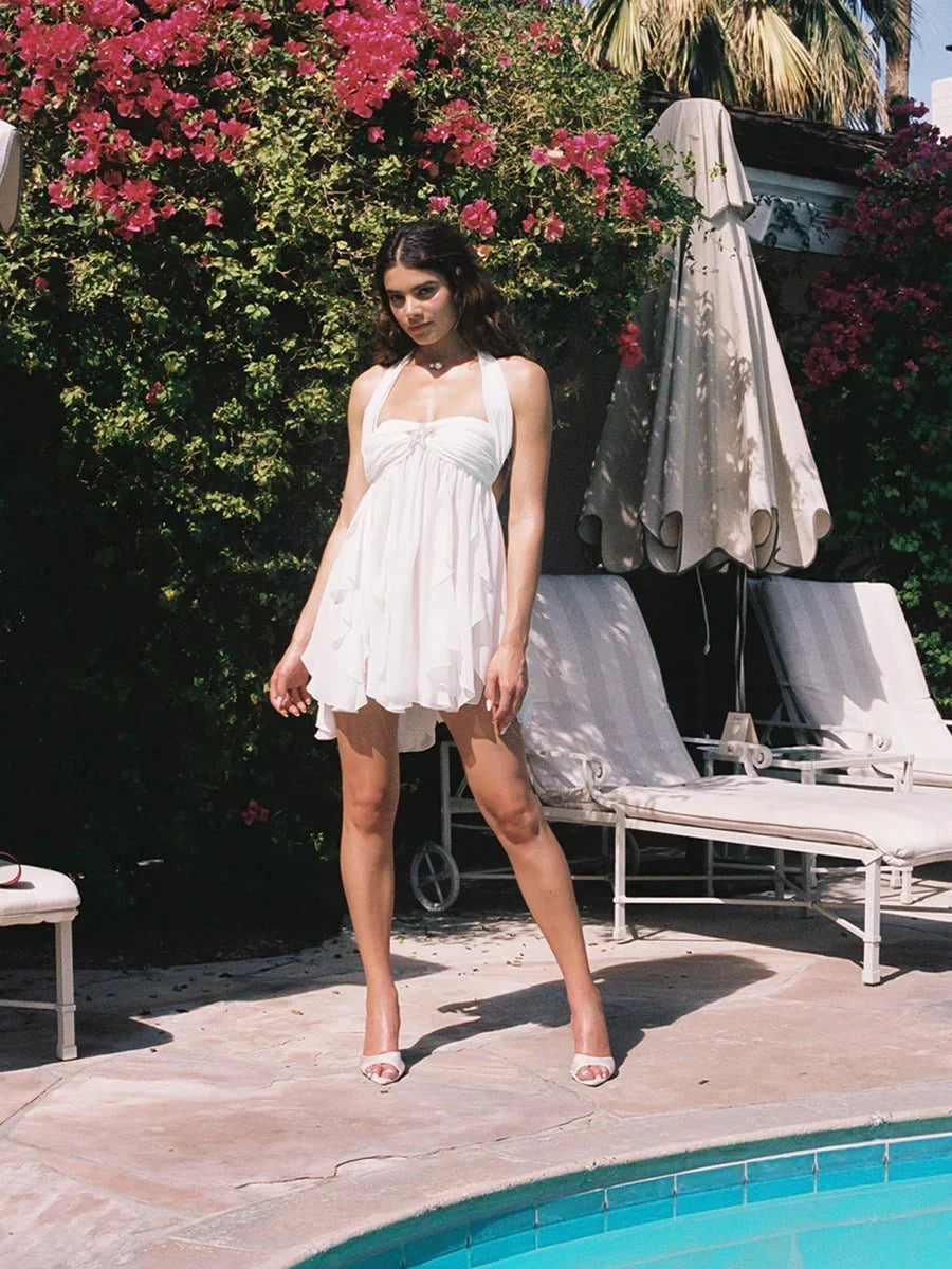 Jocelyn Ins Halter Neck Backless Dress Summer