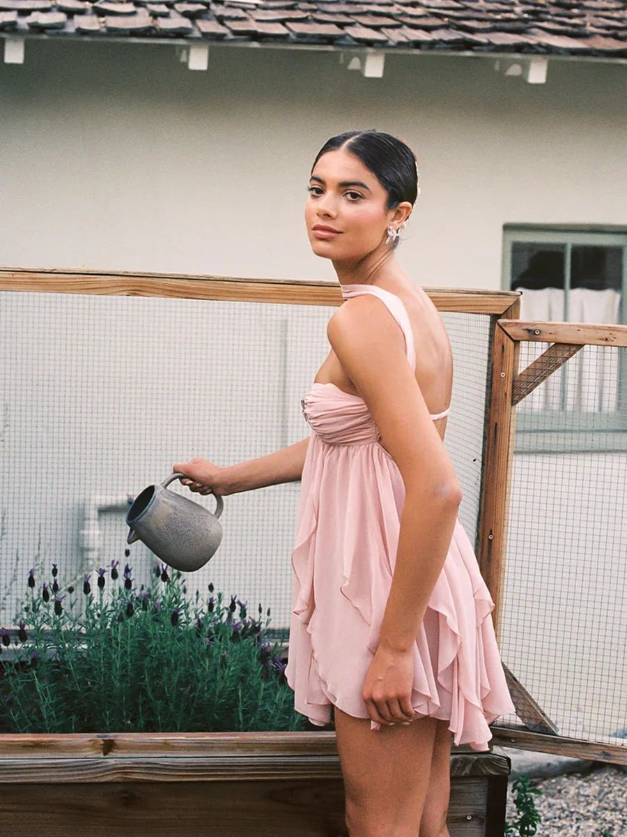 Jocelyn Ins Halter Neck Backless Dress Summer