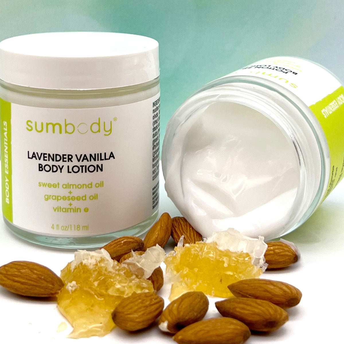 Lavender Vanilla Body Lotion In Reusable Glass Jar