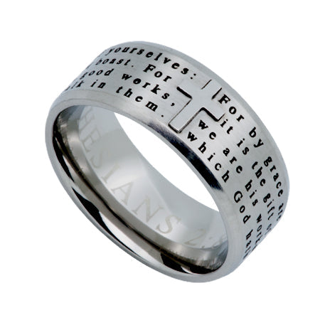 Silver Logos Ring