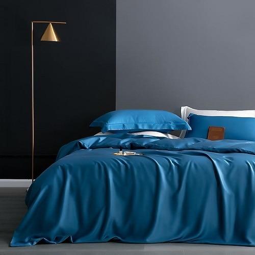 Karen Solid Color Lyocell Duvet Cover Set