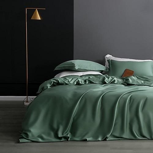 Karen Solid Color Lyocell Duvet Cover Set