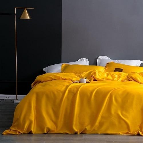 Karen Solid Color Lyocell Duvet Cover Set