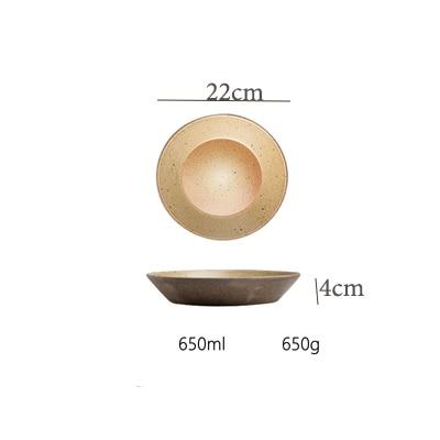 Hand-made Japanese Style Plates And Bowls