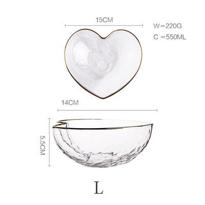 Heart-Shaped Bowl & Cup
