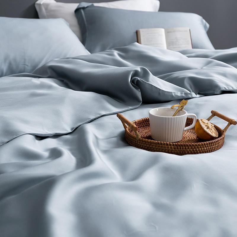 Karen Solid Color Lyocell Duvet Cover Set