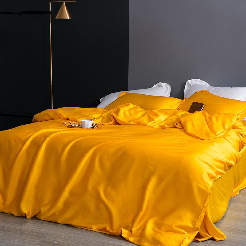 Karen Solid Color Lyocell Duvet Cover Set