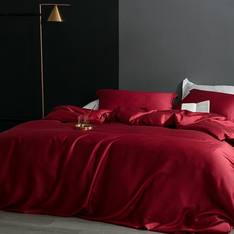 Karen Solid Color Lyocell Duvet Cover Set