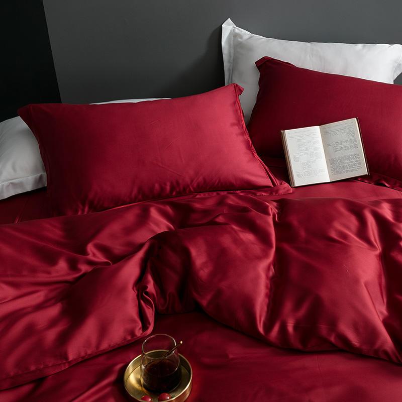 Karen Solid Color Lyocell Duvet Cover Set