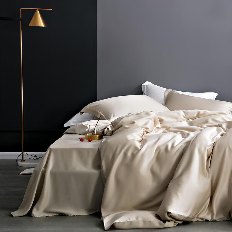 Karen Solid Color Lyocell Duvet Cover Set