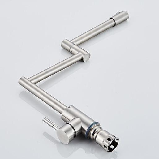 Edison Single-Hole Retractable Folding Kitchen Sink Faucet