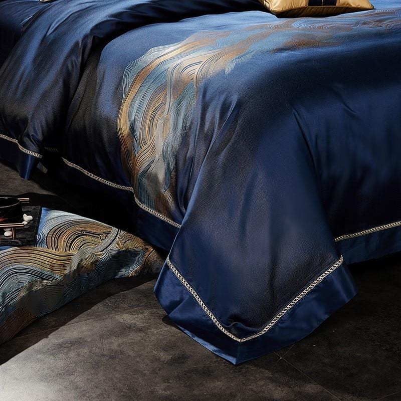 Victor Duvet Cover Set (Mulberry Silk) King Size