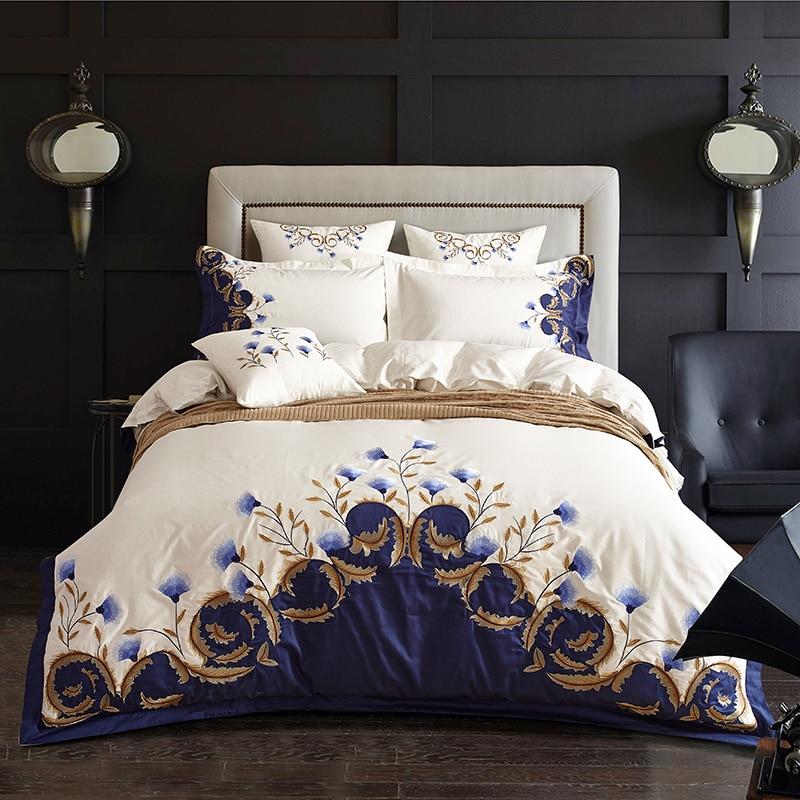 Blue Tail Luxury Duvet Cover Set (60S Egyptian Cotton)