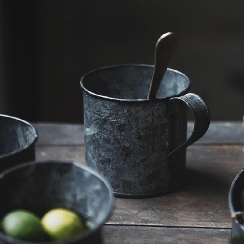 Vintage Galvanized Steel Storage Set of 9 pc