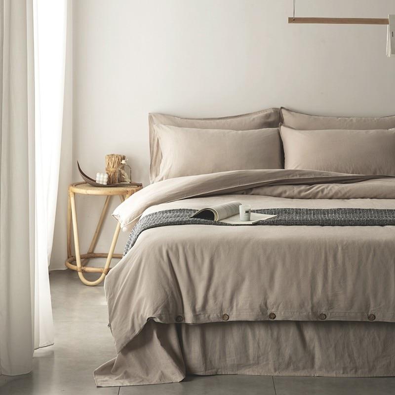 Emma Duvet Cover Set With Ropes 55% Cotton 45% Linen