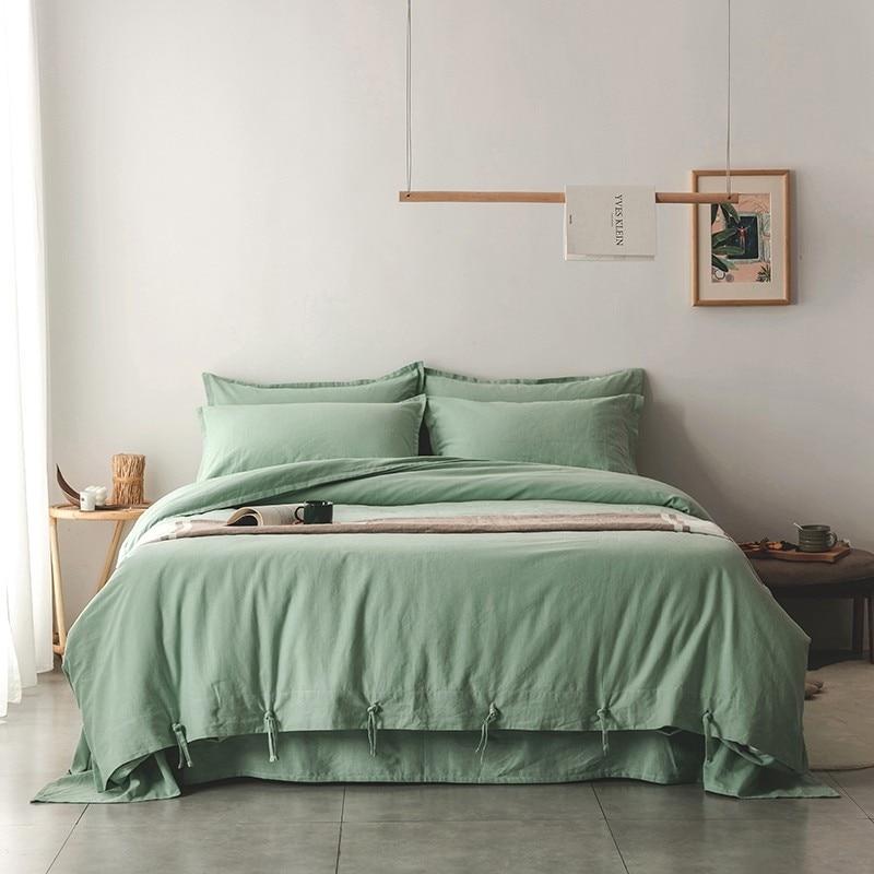Emma Duvet Cover Set With Ropes 55% Cotton 45% Linen